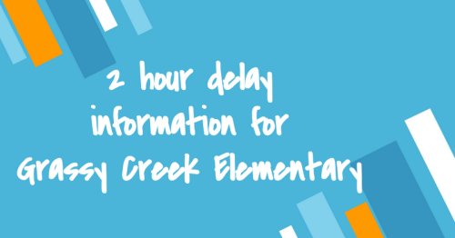 Photo post from Grassy Creek Elementary School.