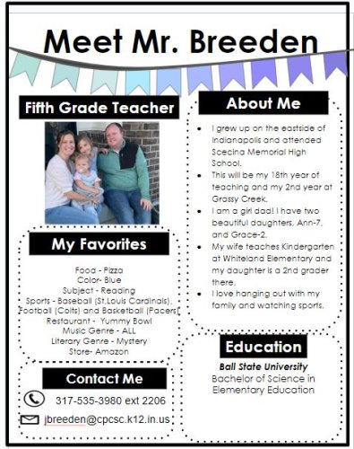 Carousel post from Grassy Creek Elementary School.