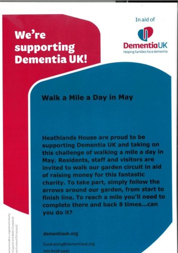 Photo post from Heathlands House Care Home.