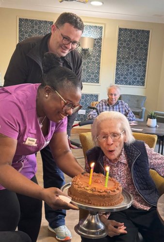 Carousel post from Heathlands House Care Home.