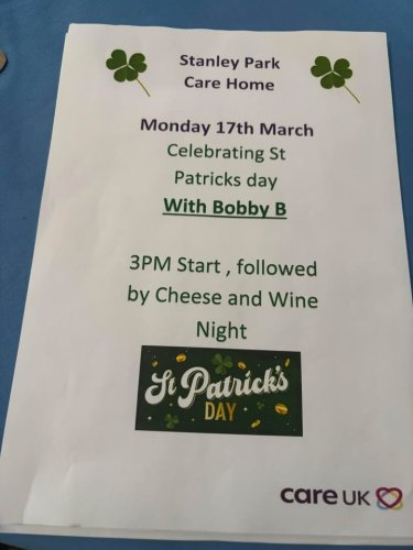 Photo post from Stanley Park Care Home.