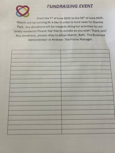 Photo post from Stanley Park Care Home.