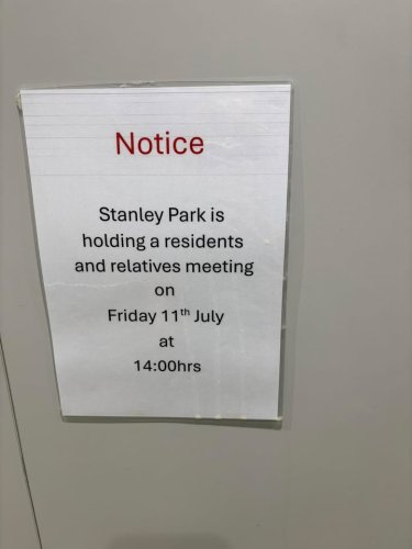 Photo post from Stanley Park Care Home.