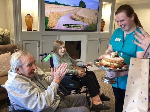 Carousel post from Llys Cyncoed Care Home.