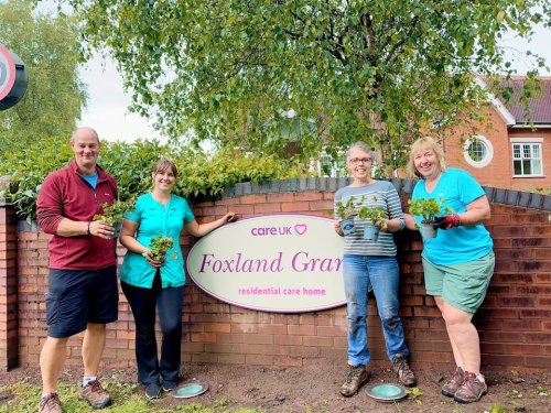 Carousel post from Foxland Grange Care Home.