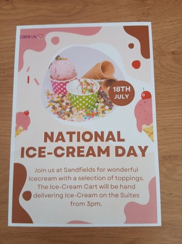 Photo post from Sandfields Care Home.