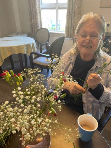 Carousel post from Hollins Park Care Home.