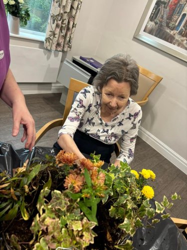 Carousel post from Hollins Park Care Home.