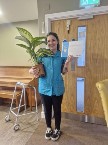 Carousel post from Hollins Park Care Home.