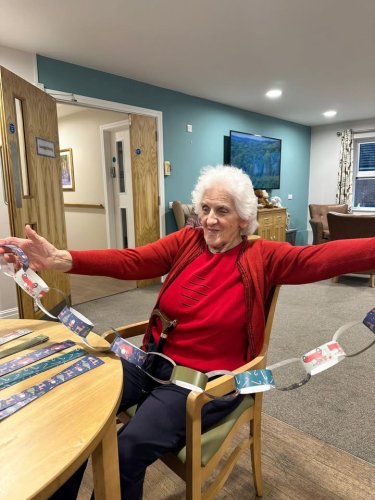 Carousel post from Hollins Park Care Home.