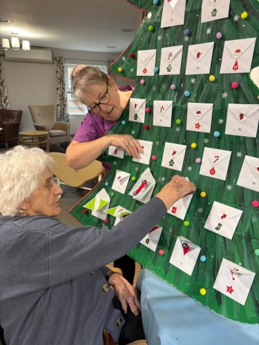 Carousel post from Hollins Park Care Home.