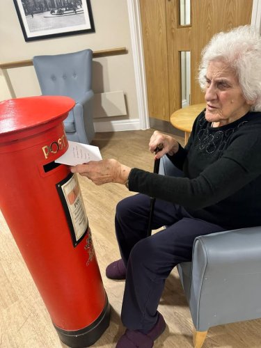 Carousel post from Hollins Park Care Home.