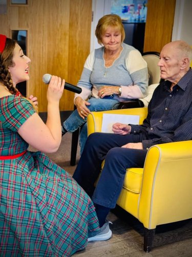 Carousel post from Hollins Park Care Home.