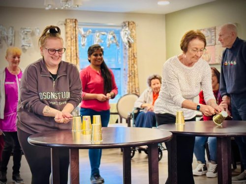 Carousel post from Hollins Park Care Home.