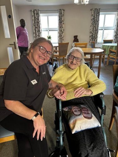 Carousel post from Hollins Park Care Home.