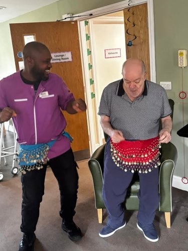 Carousel post from Hollins Park Care Home.