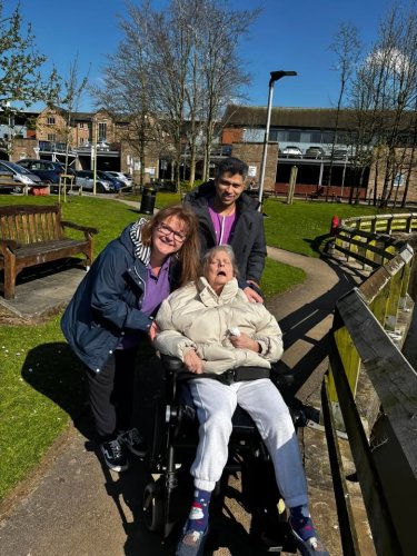 Carousel post from Hollins Park Care Home.