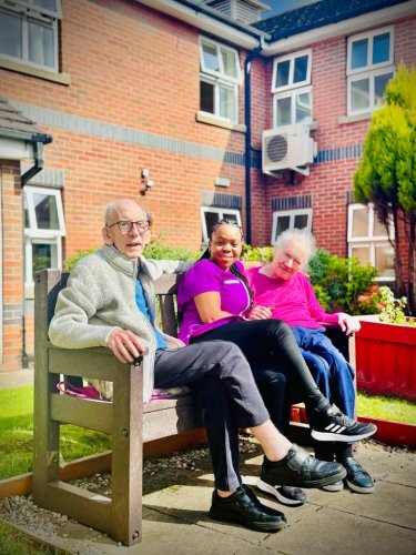 Carousel post from Hollins Park Care Home.