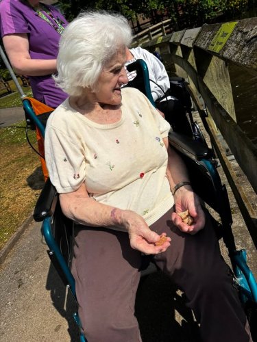 Carousel post from Hollins Park Care Home.
