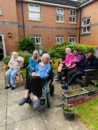 Carousel post from Hollins Park Care Home.
