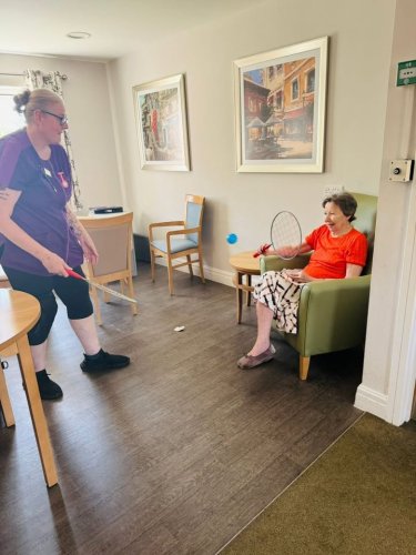 Carousel post from Hollins Park Care Home.