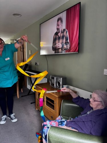 Carousel post from Hollins Park Care Home.