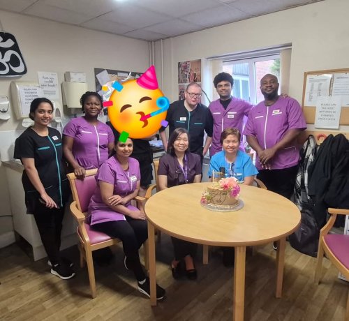 Carousel post from Hollins Park Care Home.