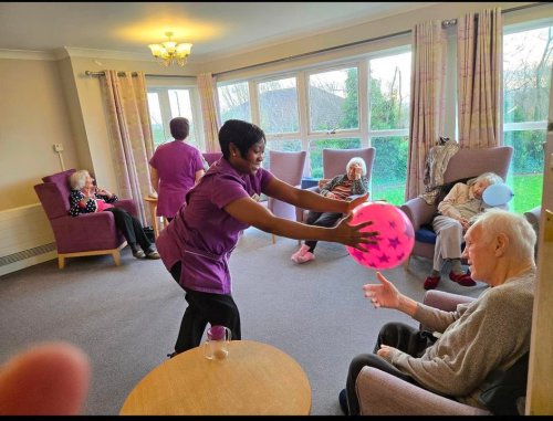 Carousel post from Grangewood Care Home.