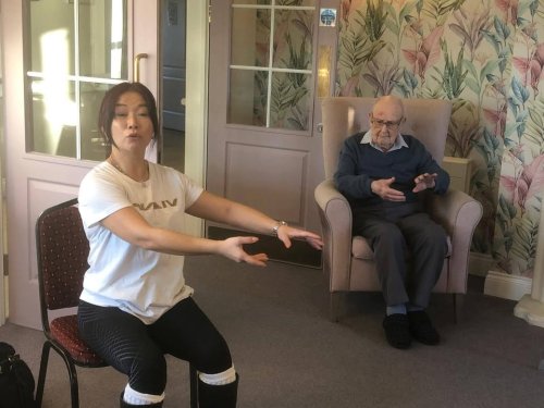 Carousel post from Grangewood Care Home.