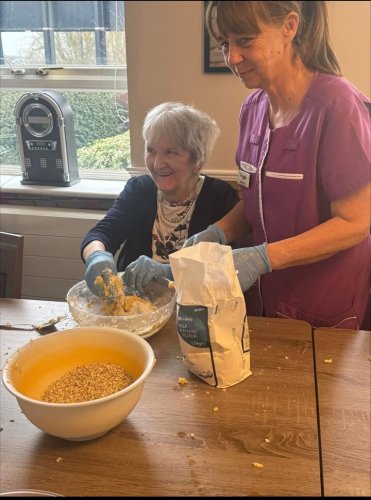 Carousel post from Grangewood Care Home.