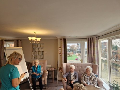 Carousel post from Grangewood Care Home.