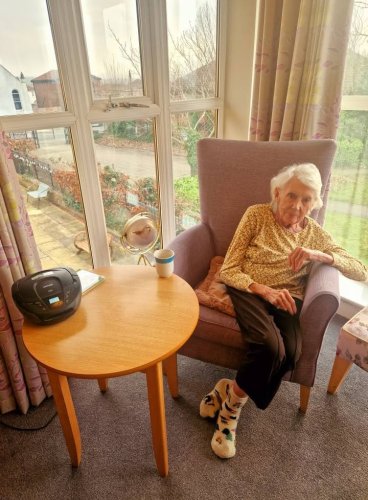Carousel post from Grangewood Care Home.