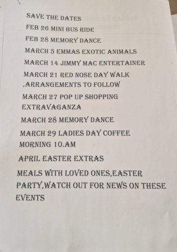 Photo post from Grangewood Care Home.