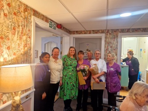Carousel post from Grangewood Care Home.