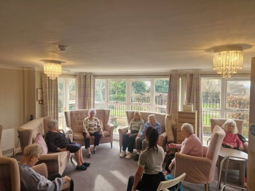 Carousel post from Grangewood Care Home.