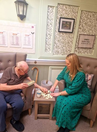 Carousel post from Grangewood Care Home.