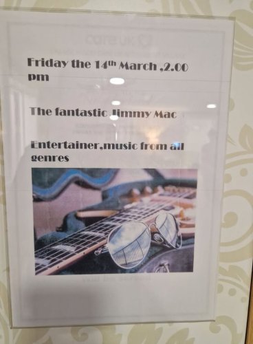 Photo post from Grangewood Care Home.