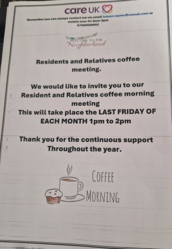 Photo post from Grangewood Care Home.