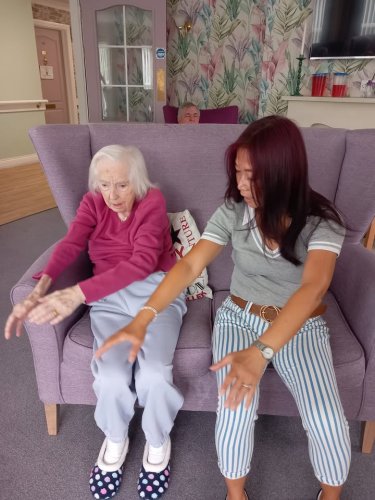 Carousel post from Grangewood Care Home.