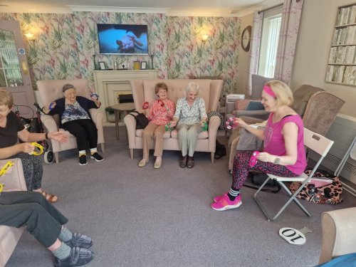 Carousel post from Grangewood Care Home.