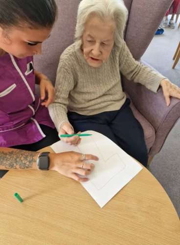 Carousel post from Grangewood Care Home.