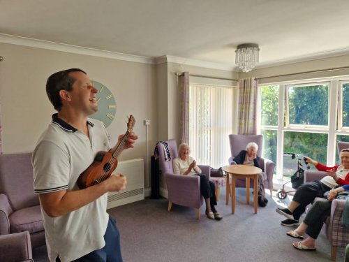 Carousel post from Grangewood Care Home.