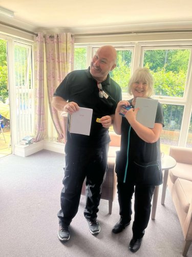 Carousel post from Grangewood Care Home.