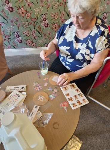 Carousel post from Grangewood Care Home.