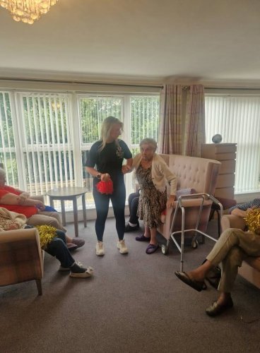 Carousel post from Grangewood Care Home.