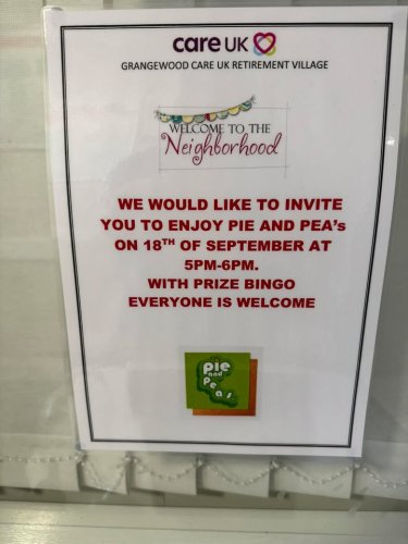 Photo post from Grangewood Care Home.