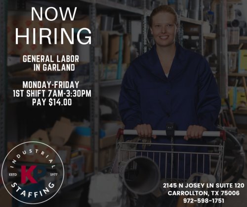 Photo post from KP Staffing Agency (Carrollton Branch).