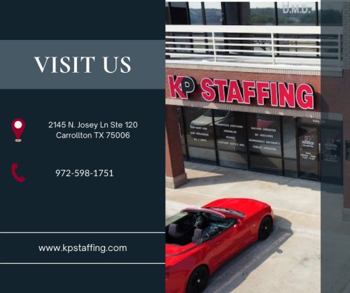 Photo post from KP Staffing Agency (Carrollton Branch).