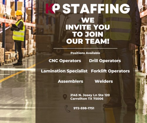Photo post from KP Staffing Agency (Carrollton Branch).