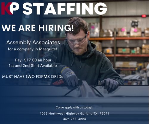 Photo post from KP Staffing Agency (Carrollton Branch).